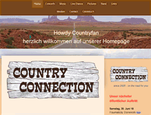 Tablet Screenshot of countryconnection-band.ch